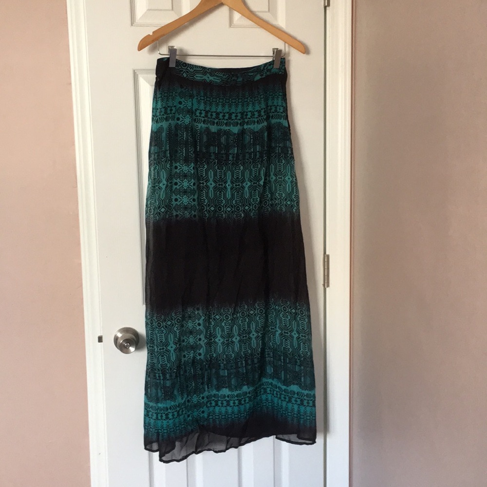 Kas Designs blue shear maxi dress